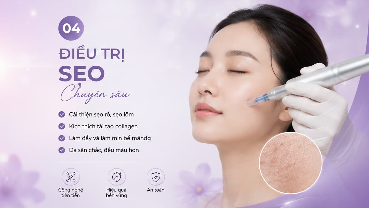 Mỹ phẩm cao cấp 4 - Tinh chất tái tạo & điều trị sẹo rỗ